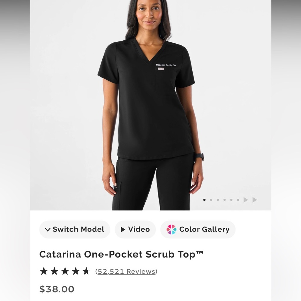 Figs Scrub Top